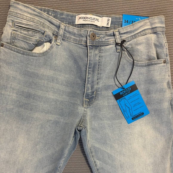 Modern Culture Rocco Slim Fit Premium Denim Men’s Jeans Size 34/32 NWT - Picture 2 of 7